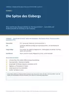 Vorschau - Stundenentwürfe - Kurzgeschichte Einstieg: Leerstelle & Eisbergmodell - Stunde 1 der Reihe Kurzprosa - Deckblatt