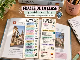 Vorschau - Merkblätter - Frases de la clase & Hablar en clase - Lesezeichen - Deckblatt
