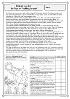 Vorschau - Arbeitsblätter - Lesekiste - Mini-Sachtexte Klasse 3/4 | Frühling - Seite 2