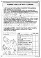 Vorschau - Arbeitsblätter - Lesekiste - Mini-Sachtexte Klasse 3/4 | Frühling - Seite 3