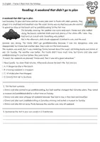 Vorschau - Arbeitsblätter - Reading comprehension revision and writing a report - Deckblatt