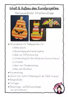 Vorschau - Stundenentwürfe - Kunst HALLOWEEN: Halloween-Streifencollage | Kunstprojekt für die Grundschule | Klasse 1 - 4 - Seite 3