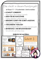 Vorschau - Stundenentwürfe - Kunst HALLOWEEN: Halloween-Streifencollage | Kunstprojekt für die Grundschule | Klasse 1 - 4 - Seite 1