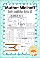 Vorschau - Arbeitsblätter - Mein Zählheft - Mengen erfassen und zählen bis 6 (1. Klasse) - Deckblatt