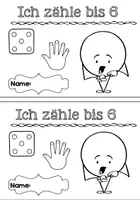 Vorschau - Arbeitsblätter - Mein Zählheft - Mengen erfassen und zählen bis 6 (1. Klasse) - Seite 2