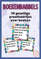 Voorbeeld - Boekenbabbels | Praten over boeken & lezen (kinderboekenweek) - Voorblad