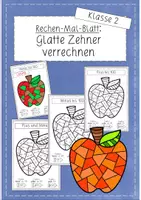 Vorschau - Arbeitsblätter - Zahlraum bis 100: Rechen mit glatten Zehnern (Mathe Grundschule Klasse 2) - Deckblatt