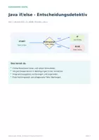 Vorschau - Arbeitsblätter - Java if/else – Entscheidungsdetektiv | Sek I - Deckblatt