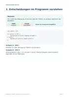 Vorschau - Arbeitsblätter - Java if/else – Entscheidungsdetektiv | Sek I - Seite 1