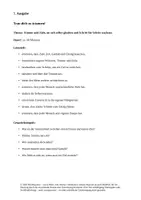 Vorschau - Arbeitsblätter - Lese und Schreibanlass Thema Träume - Deckblatt