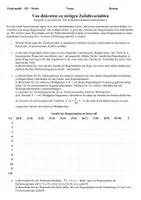 Vorschau - Arbeitsblätter - Stetige Zufallsvariablen und die Normalverteilung (Gauß, Glockenkurve, Stochastik) - Seite 2