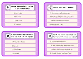 Vista previa - Juegos / Gamificación - Inspiring Women Quiz CARD GAME PRIMARY - página 3