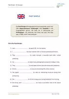 Vorschau - Arbeitsblätter - Past simple - Ü2 Übungen u. Lösungen - Deckblatt