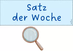 Vorschau - Arbeitsblätter - Satz der Woche | 3 Niveaustufen je 30 Sätze | ab Klasse 5 - Seite 1