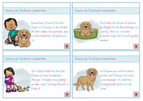Vorschau - Bildkarten - Der Schulhund: 16 Lesekärtchen - Seite 2