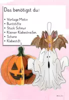 Vorschau - Mal- und Bastelvorlagen - Halloween basteln Klasse 1-4 3D-Anhänger - Seite 3