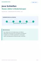 Vorschau - Arbeitsblätter - Java Schleifen – Muster, Zähler & Wiederholungen | Sek I - Deckblatt