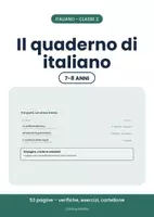 anteprima - Esercizi - 📚 Il quaderno di italiano classe seconda con le verifiche - Pagina di copertina