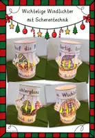Vorschau - Stundenentwürfe - Wichtel Laterne basteln - Kunst Weihnachten Grundschule - Seite 1