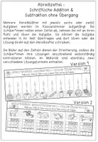 Vorschau - Arbeitsblätter - Abreißzettel - Schriftliche Addition & Subtraktion im Zahlenraum 1000 - ohne Übertrag - Seite 2