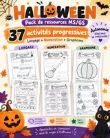 Aperçu - Feuilles d'exercices - Halloween MS/GS – 37 activités autonomes - Page de couverture