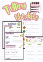 Vorschau - Arbeitsblätter - TELLING THE DATE - Arbeitsblätter/Übungen - Deckblatt
