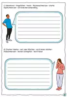 Vorschau - Arbeitsblätter - DaZ - Geleitetes Schreiben "Was hast du?" Thema "Ich bin krank" DaZ / DaF / Deutsch - Seite 2