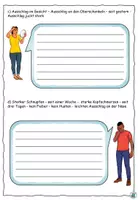 Vorschau - Arbeitsblätter - DaZ - Geleitetes Schreiben "Was hast du?" Thema "Ich bin krank" DaZ / DaF / Deutsch - Seite 3