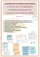 Vorschau - Stundenentwürfe - Dilemmasituationen: Die moralische Urteilsfähigkeit in der Grundschule weiterentwickeln - Deckblatt