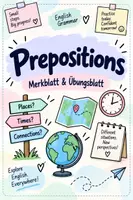 Vorschau - Arbeitsblätter - Prepositions – Präpositionen im Englischen | Merkblatt & Übungsaufgaben - Deckblatt