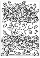 Vorschau - Mal- und Bastelvorlagen - Herbsttiere - Aufklappbilder (6 handgezeichnete Bastelvorlagen) - Seite 2