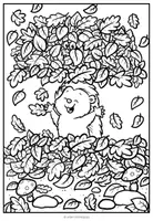 Vorschau - Mal- und Bastelvorlagen - Herbsttiere - Aufklappbilder (6 handgezeichnete Bastelvorlagen) - Seite 3