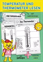 Vorschau - Arbeitsblätter - Temperatur und Thermometer lesen 🌡️☀️ Ablesen und Verstehen - Deckblatt