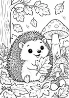 Vorschau - Mal- und Bastelvorlagen - Waldtiere im Herbst - 10 Ausmalbilder | Grundschule Klasse 1-4 - Seite 3