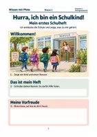 Vorschau - Arbeitsblätter - Mein Schulstart: Hurra, ich bin endlich ein Schulkind! - Seite 1