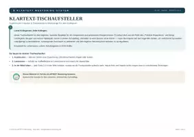 Vorschau - Arbeitsblätter - KLARTEXT-Tischaufsteller – 6 Sofort-Impulse - Seite 1