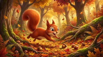 Vorschau - Bildkarten - Kamishibai – Noisette, das Eichhörnchen bereitet sich auf den Winter vor | Herbst & Waldtiere - Seite 3