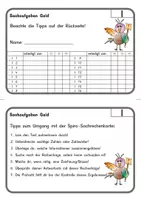Vorschau - Arbeitsblätter - Sachaufgaben-Kartei, Teil I - Geld - Seite 2