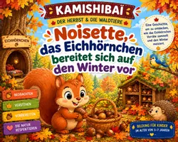 Vorschau - Bildkarten - Kamishibai – Noisette, das Eichhörnchen bereitet sich auf den Winter vor | Herbst & Waldtiere - Deckblatt