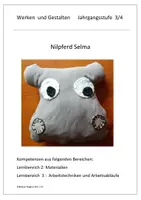 Vorschau - Stundenentwürfe - Nähen - Handnähen Nilpferd Selma - Deckblatt