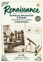 Vorschau - Arbeitsblätter - Renaissance – Buchdruck, Wissenschaft & Wandel | 3. Klasse MS | 15 Seiten mit Lösungen - Deckblatt
