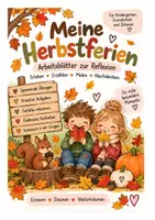 Vorschau - Arbeitsblätter - Meine Herbstferien - Material für KitaSchule - Deckblatt