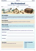Vorschau - Spiele - Die Pirateninsel Escape Room Klasse 5 bis 6 Leselogik und Beweise kombinieren - Deckblatt