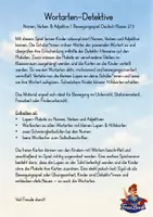 Vorschau - Spiele - Bewegungsspiel Wortarten Klasse 2,3 - Seite 1