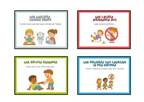 Vorschau - Bildkarten - Regelkarten Kindergarten | Gruppenregeln - Seite 3