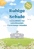 Vorschau - Mal- und Bastelvorlagen - Ruhige Schule Ausmalbilder - Deckblatt