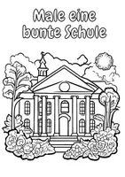 Vorschau - Mal- und Bastelvorlagen - Ruhige Schule Ausmalbilder - Seite 2