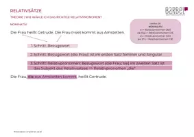 Vorschau - Arbeitsblätter - Relativpronomen in Nominativ, Akkusativ & Dativ Grammatik | B1 - Seite 3