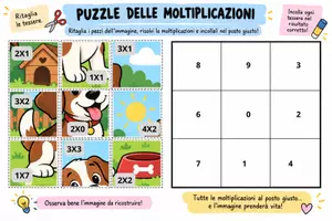anteprima - Esercizi - Il puzzle delle moltiplicazioni - Pagina 1