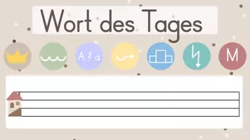 Vorschau - Arbeitsblätter - Wort des Tages / Wort der Woche Präsentation Arbeitsblatt - Seite 1